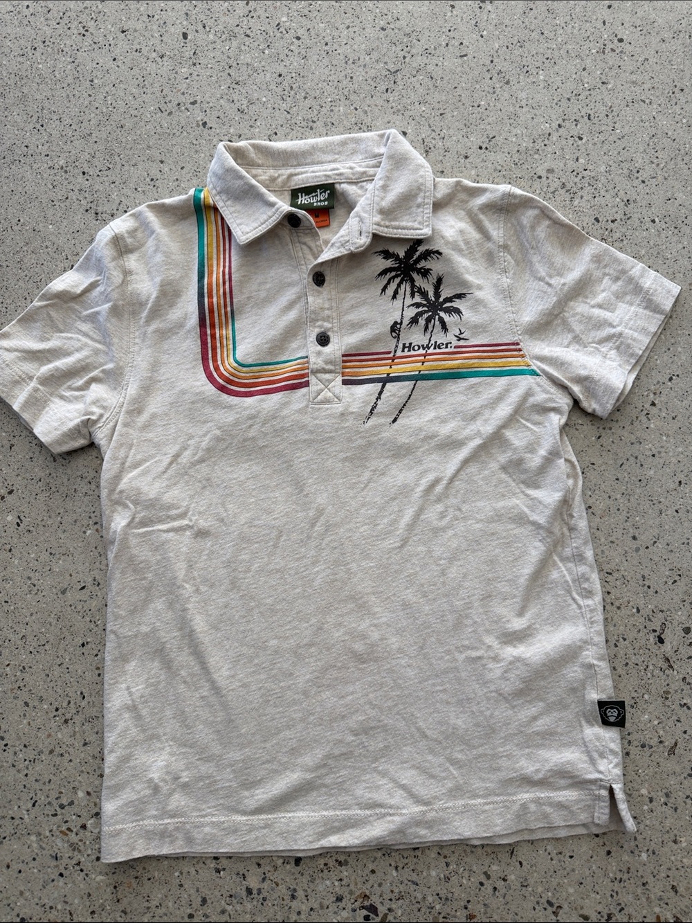 Howler bros kid collection polo shirt medium